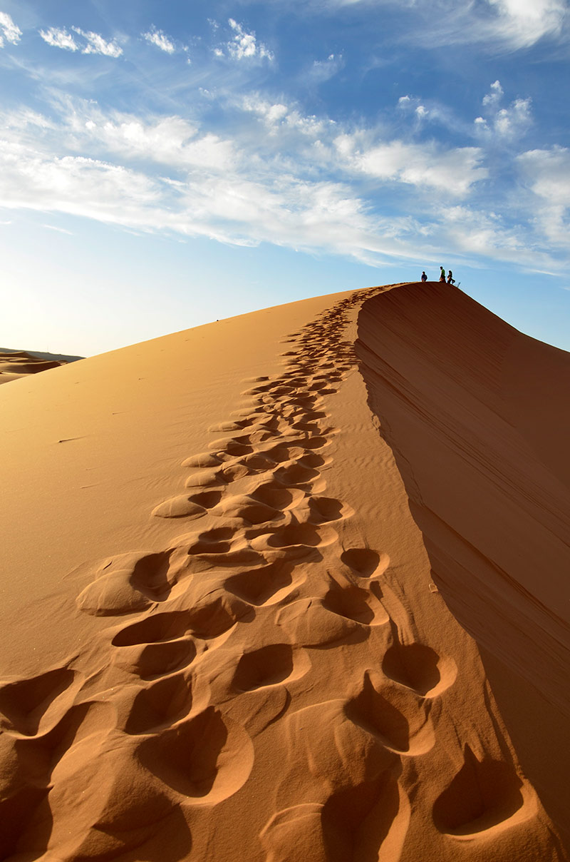 Erg Chebbi - Subiendo la duan