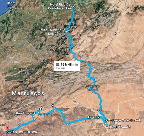 Fez, Ifrane, Azr&uacute;, Merzouga