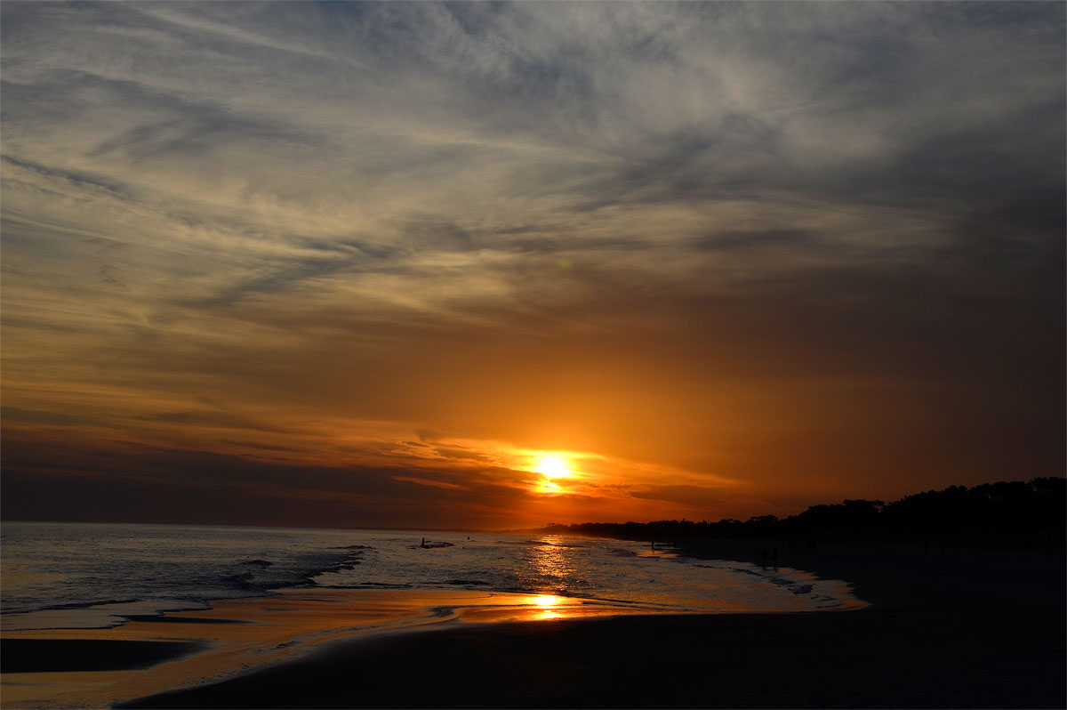 Atardecer playa Fortin de Santa Rosa