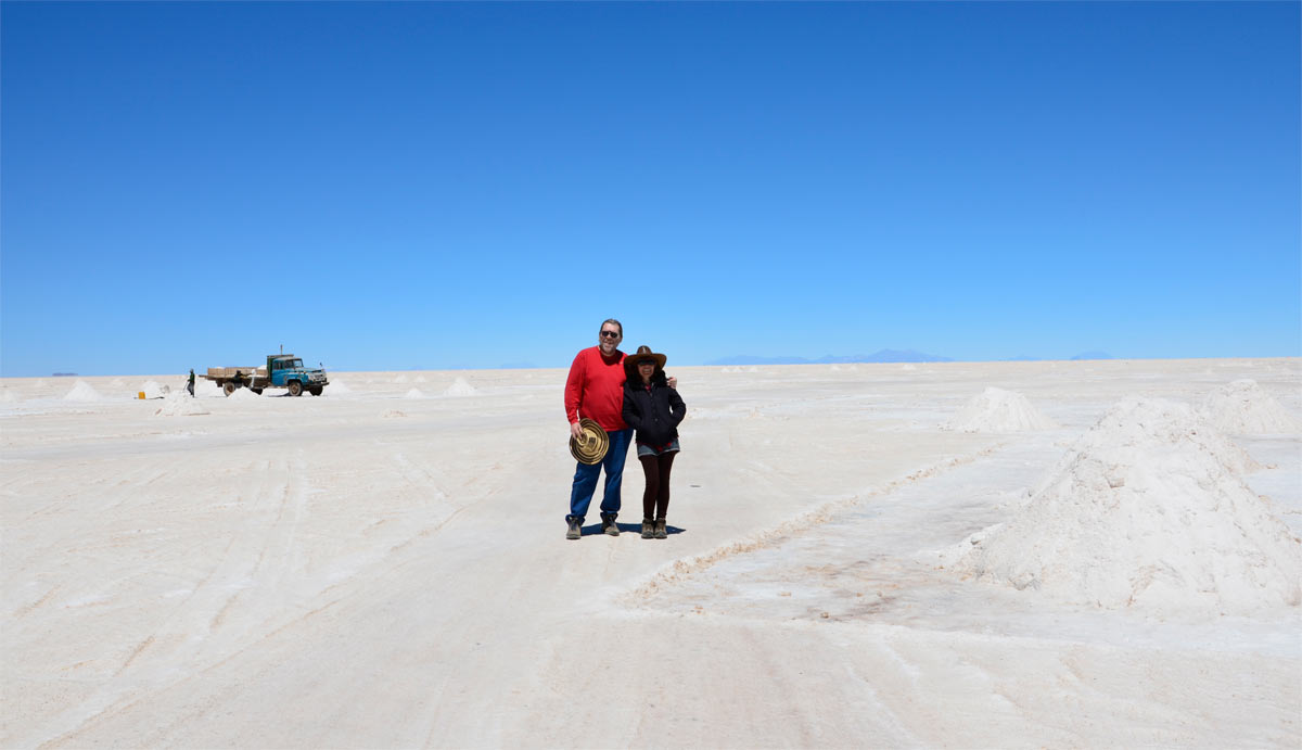 En el Salar de Uyuni