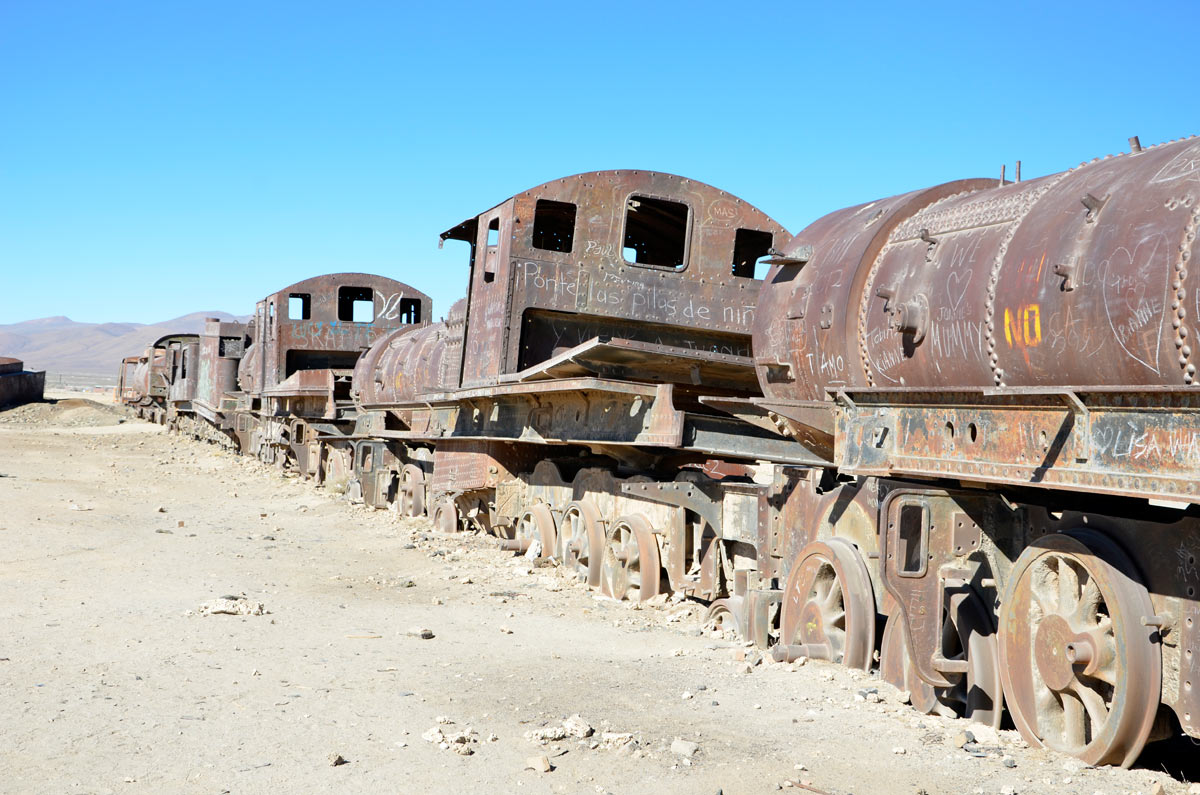 Uyuni, cementerio de trenes